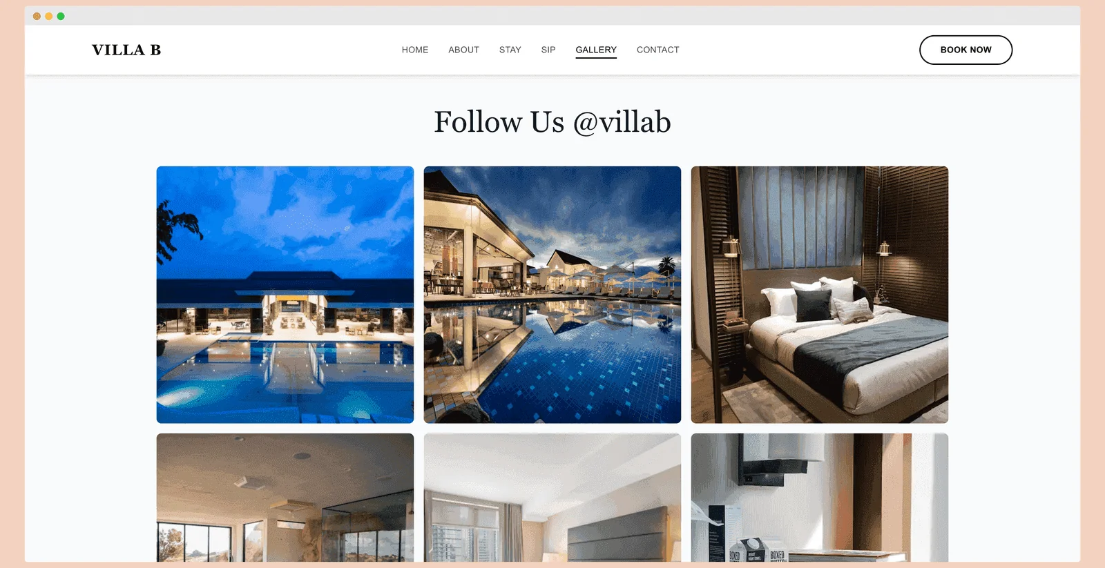 Villa B - Retro-Reimagined Boutique Hotel Template preview 4